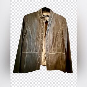 Jean jacket Kasper Women's‎ Denim Gray Jean Jacket